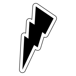 Thunder Sticker (Black)